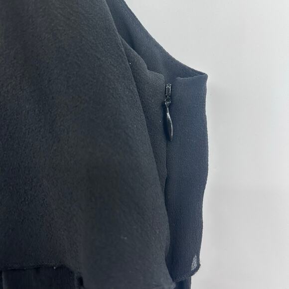 AX Armani Exchange 100% Silk Ruffle Mini Dress Cocktail LBD Date Night Womens 0 - Picture 11 of 11